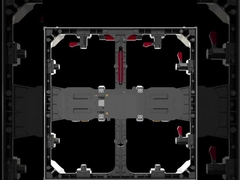 500×500×68mm كل من الداخلية والخارجية الصب الصب الألومنيوم المدار الخزانة