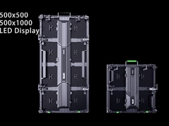 كل من خزانة الألومنيوم الداخلية والخارجية من وحدات شاشة LED 250 × 250 مم