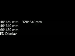 أربعة أحجام مختلفة من خزائن الألومنيوم لوحدات شاشة LED