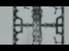 خزانة ألومنيوم فضية 500*500*76.5 مم، داخلية وخارجية