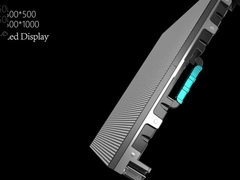 خزانة ألومنيوم 500 مم * 1000 مم * 67 مم تناسب وحدات شاشة LED مقاس 250 * 250 مم