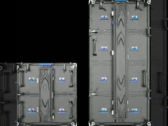 500 ملم * 500 ملم و 500 ملم * 1000 ملم أزياء الخزانة لمواد شاشة LED 250 ملم * 250 ملم