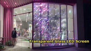 شاشة LED زجاجية شفافة