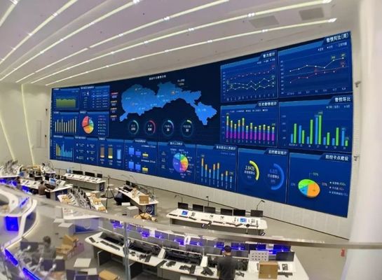 SMD1010 P1.25mm تأجير داخلي منحني شاشة LED RGB لمركز التحكم