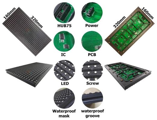 P4 P5 P6.67 خارجية LED جدران الفيديو كامل اللون شاشة LED مقاومة للماء بكسل صغير
