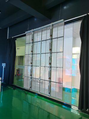 75٪ شاشة LED شفافة مساحة التثبيت الداخلية / الخارجية