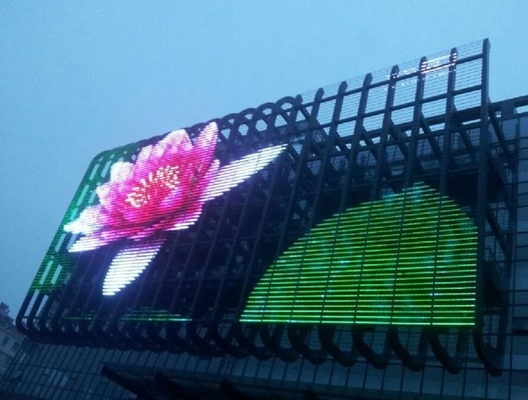 شاشة LED زجاجية شفافة ذات سلسلة ألوان واسعة وخفيفة الوزن