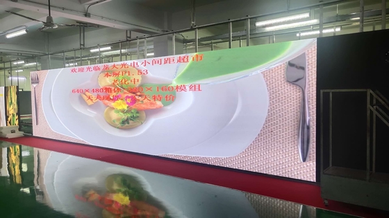 1.25mm بكسل صغير شاشة LED كحد أقصى. 800W / ㎡ للعرض الداخلي