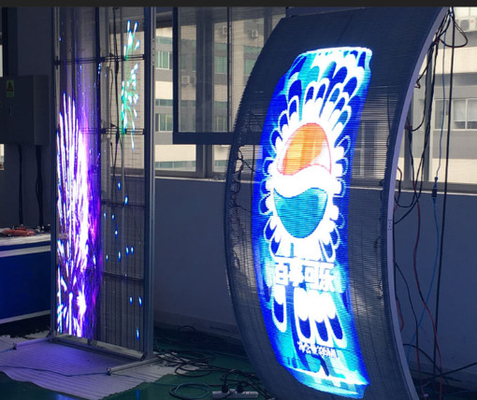 شاشة LED شفافة وشفافة ومرئيات عالية الوضوح