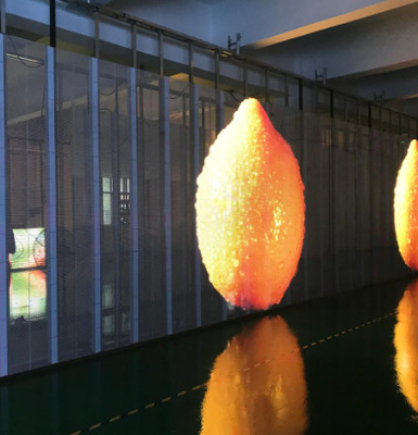 شاشة LED شفافة وشفافة ومرئيات عالية الوضوح