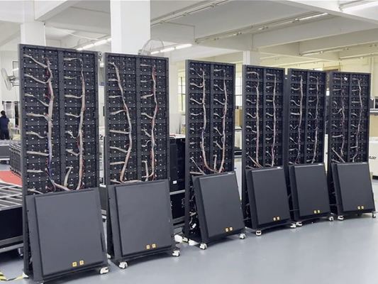 توفير الطاقة، وضوح عالية ملصق LED مزدوج الجانبين ملونة متعددة الوظائف الإعلانية جدار الفيديو