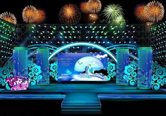 شاشة عرض LED داخلية كاملة اللون P3.91 HD Stage Rental الداخلية