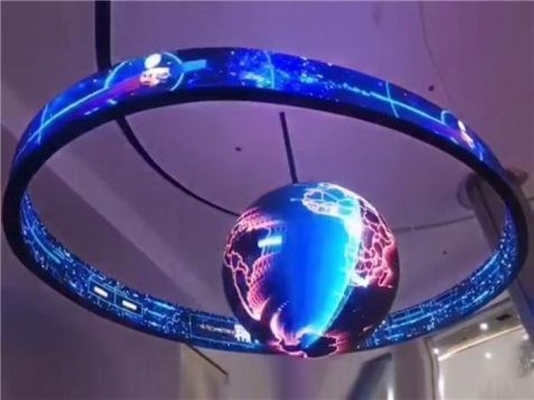 خزانة شاشة LED ناعمة P1.86 بتردد 2800 ~ 3840 هرتز، وحدة مرنة