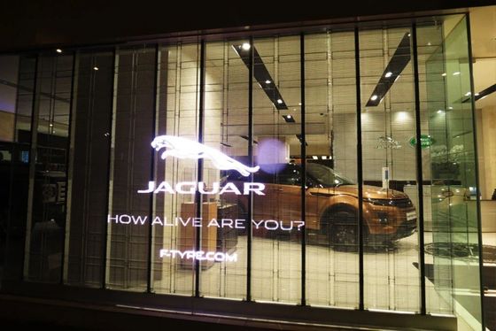 شاشة LED شفافة بحجم 3 متر * 2.5 متر لشبكة واجهة متجر التجزئة