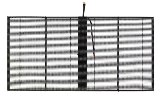 الإعلانات التجارية الزجاج الشفاف شاشة LED الخارجية SMD1921 1/2 مسح ODM