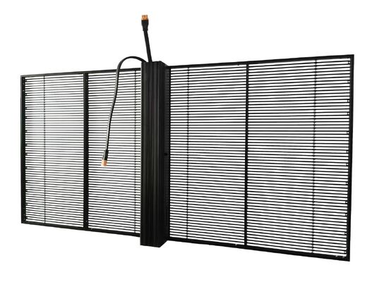 الإعلانات التجارية الزجاج الشفاف شاشة LED الخارجية SMD1921 1/2 مسح ODM