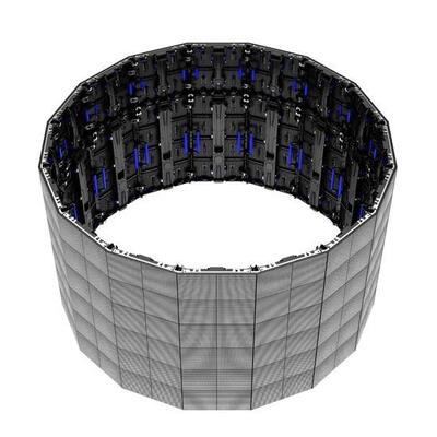 بنفايات P4.81 900cd شاشة LED منحنية يموت الصب الألومنيوم مجلس الوزراء 13S
