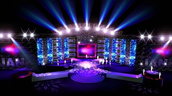 P3.91mm ليد عرض خزانة مرحلة ليد لوحة عرض وحدة 1920hz 900cd