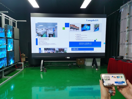شاشة العرض LED الذكية P1.56 FCC غرفة الاجتماعات 300 إلى 500 نت
