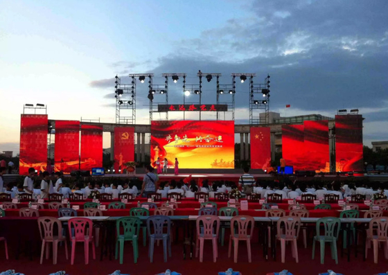 شاشة LED للإيجار لشاشة الحفل التجارية SMD 2020 500x1000mm IP65