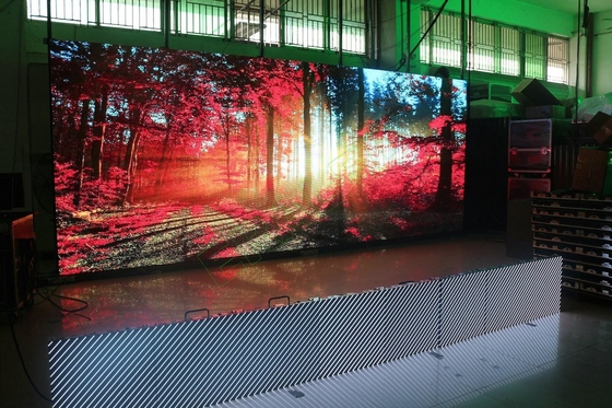 شاشة عرض LED خلفية للمسرح ، تأجير شاشة 50 × 50 سم ، P2.6mm IP40