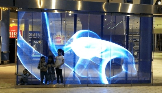 Longda Building Led Window Display Screen 32873 Dots / M2 3840Hz
