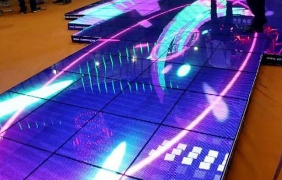لونغدا دائمة P2.976 ألواح أرضية الرقص LED عرض الوحدة SMD1415 ل قاعة المعارض