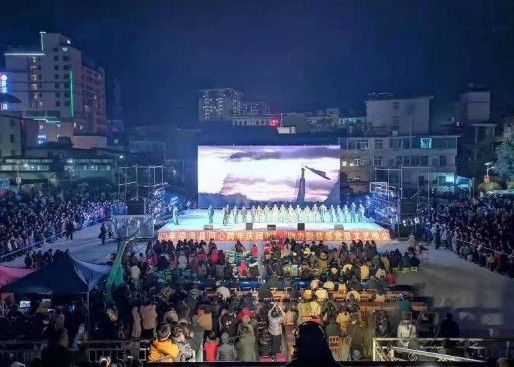 لونغدا خارجي كامل لون LED العرض 104x104 نقطة عالية الوضوح
