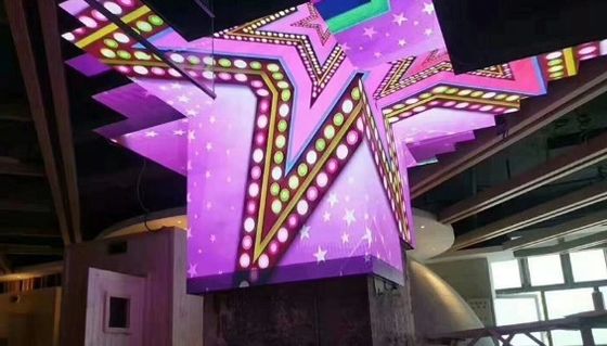 شاشة عرض LED مرنة منحنية LED وحدات 3840 هرتز لوحات فيديو P2