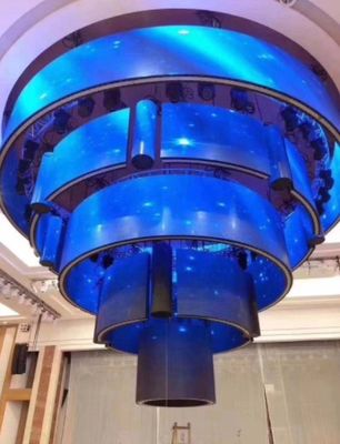 لوحة عرض مصفوفة وحدات LED مرنة 3840 هرتز ISO14001 تركيب شفط مغناطيسي
