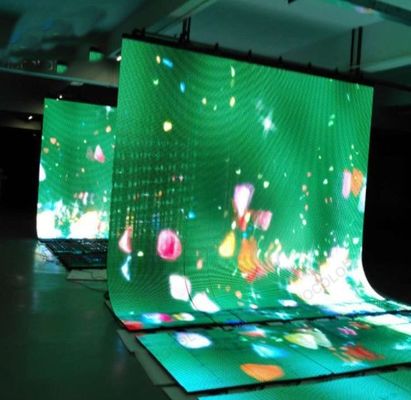 شاشة عرض وحدات LED مرنة RGB لجدار الفيديو 600 شمعة إلى 800 شمعة