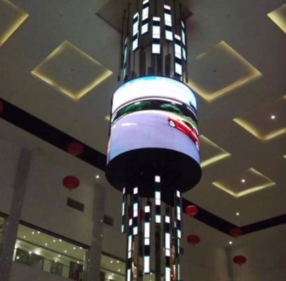 SMD2121 256 × 128 مم LED وحدة مرنة P4 شاشة عرض إعلانات متينة داخلية