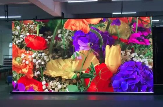 شاشة خلفية لتزيين المسرح RGB P2.976 256 لتوفير الطاقة والسلامة IP43