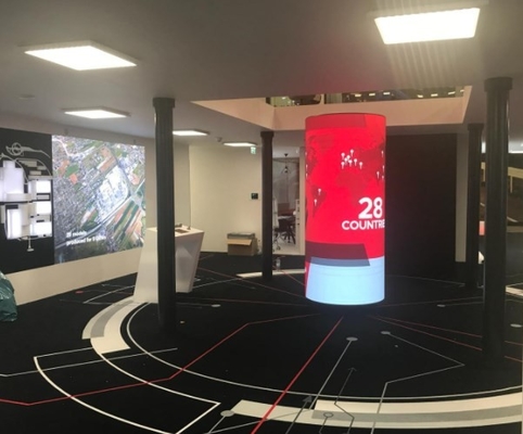 وحدة لوحة شاشة LED مرنة عالية الدقة P3 90V 130V 5000nits
