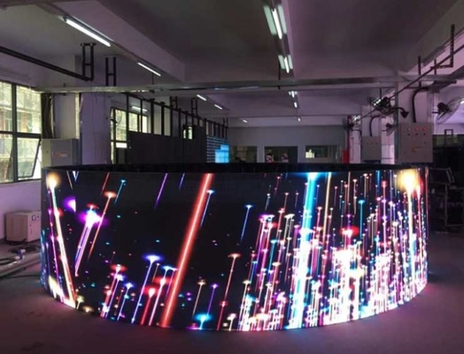 شاشة عرض LED مرنة رقيقة Longda PH2.5mm Meanwell وحدة حائط الفيديو