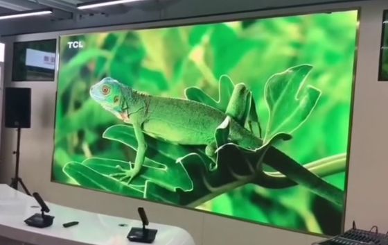 16:9 نسبة الشاشة ذات الطول الصغير LED Pixel Display Indoor P0.93 P1.25 P1.56 P1.875 ODM
