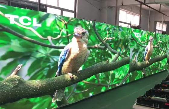 شاشة عرض LED للإيجار P3.91 500x1000mm بالألوان الكاملة ، جدار فيديو LED داخلي خارجي