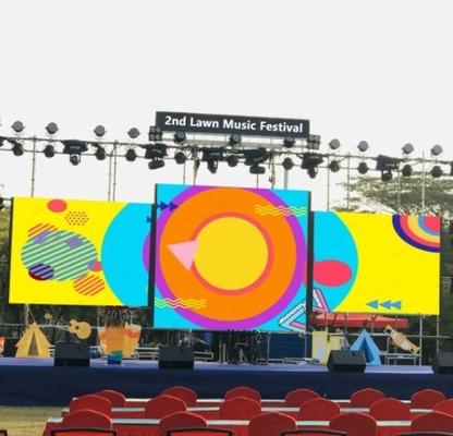شاشة LED للإيجار P3.91 خارجية مقاومة للماء IP65 حائط فيديو LED