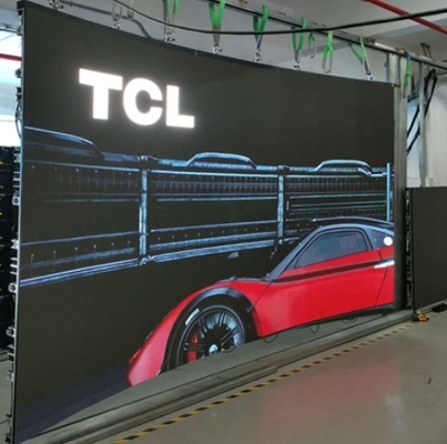 يموت الصب الألومنيوم شاشة LED منحنية داخلي في الهواء الطلق P3.91mm لوحة رقمية LED لوحة
